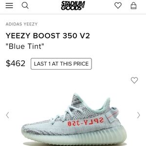 Adidas Yeezy Boost 350 "Blue Tint" Size 11